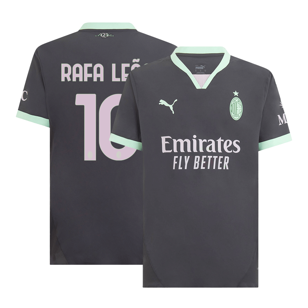 Player Version Rafael Leão #10 AC Milan Third Away Soccer Jersey 2024/25 footmaillots.fr