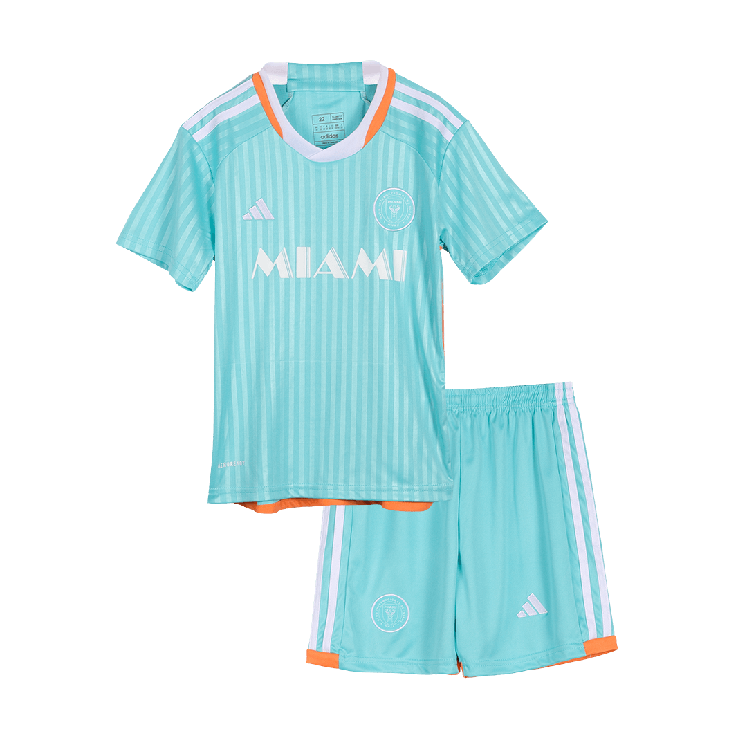 Kid's Inter Miami CF Third Away Soccer Jersey Kit(Jersey+Shorts) 2024 footmaillots.fr