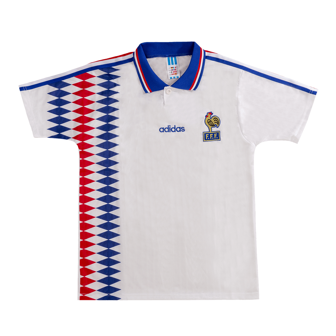 Retro 1994 France Away Soccer Jersey footmaillots.fr