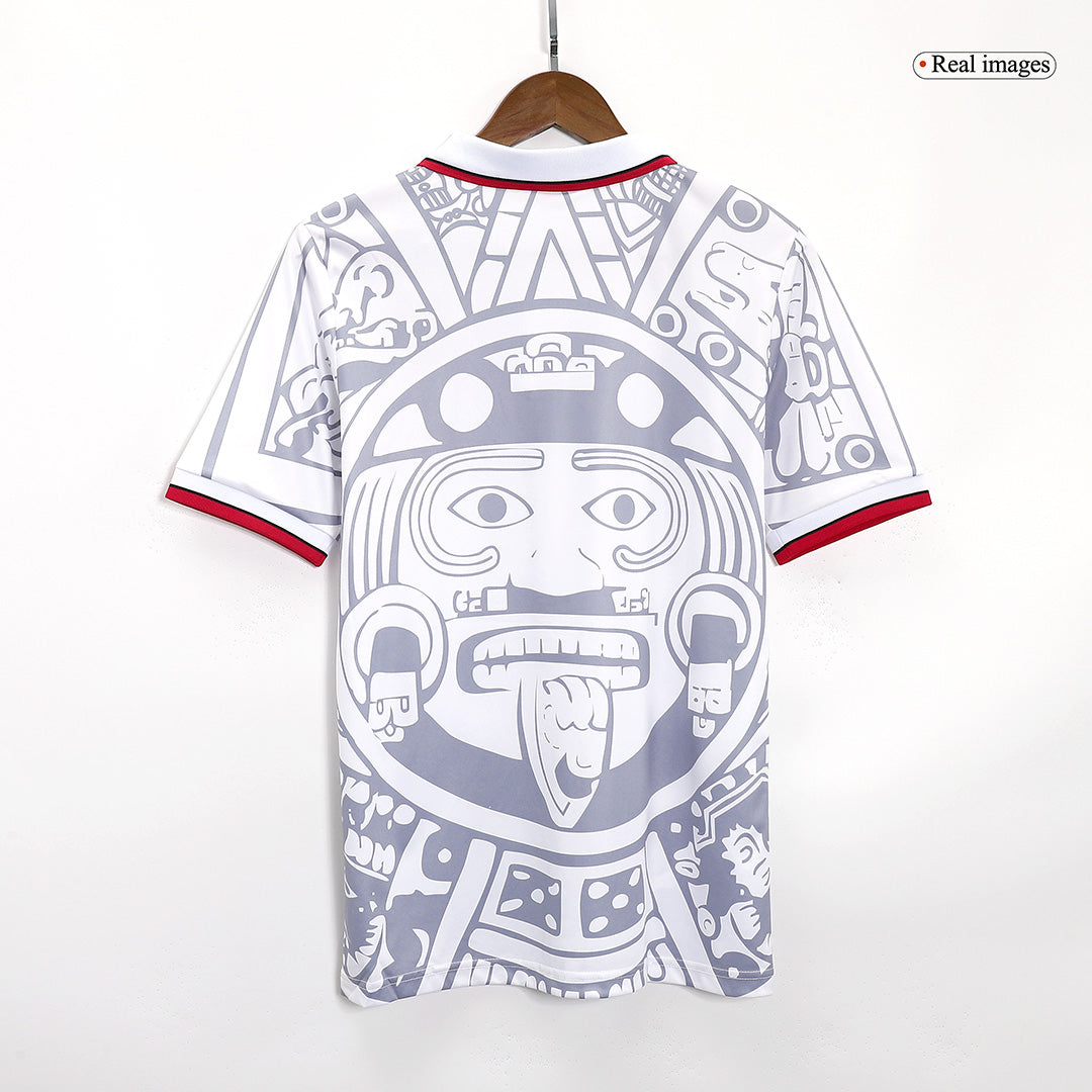 Mexico Away Retro Soccer Jersey 1998 footmaillots.fr