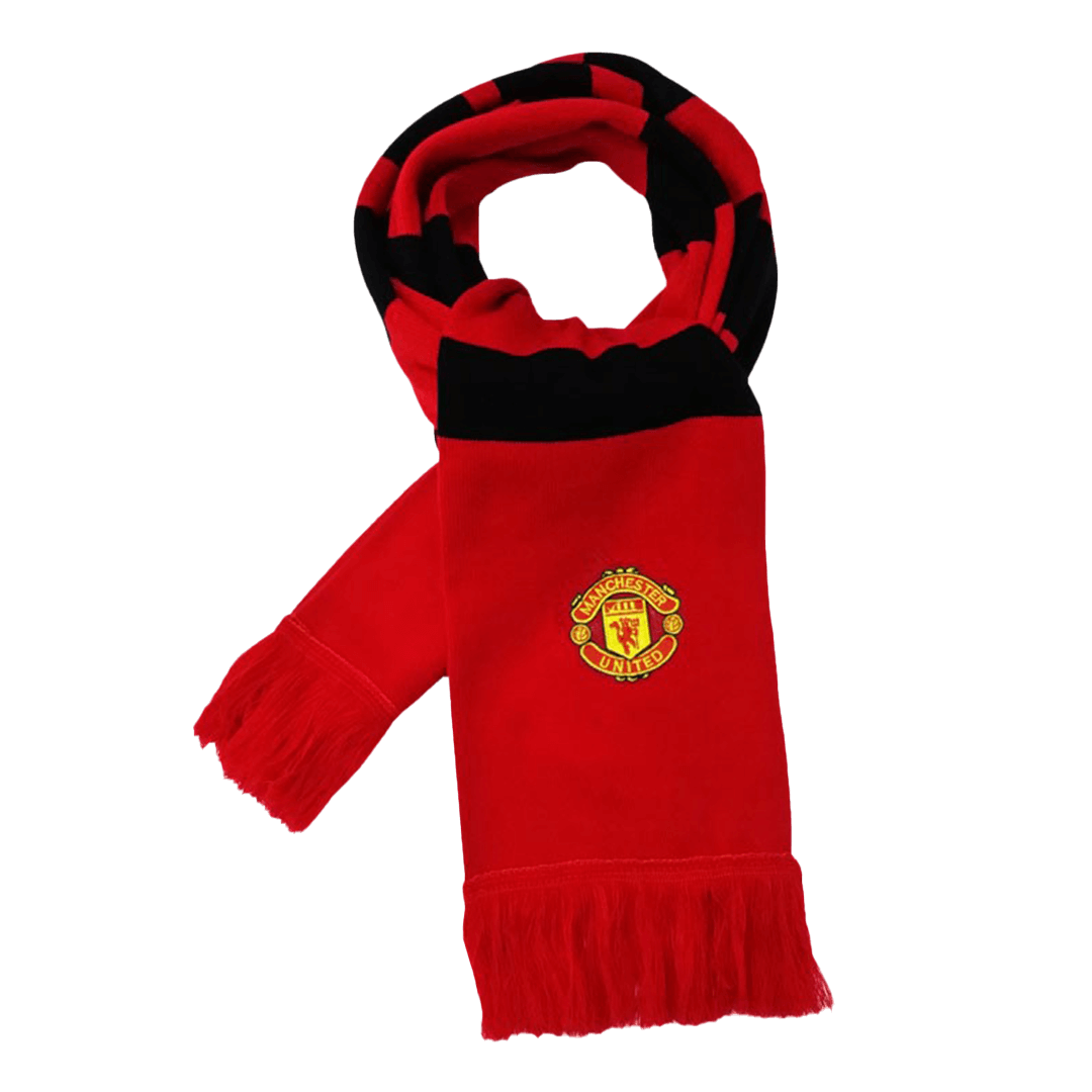 Manchester United Soccer knitting Scarf Red&Black footmaillots.fr