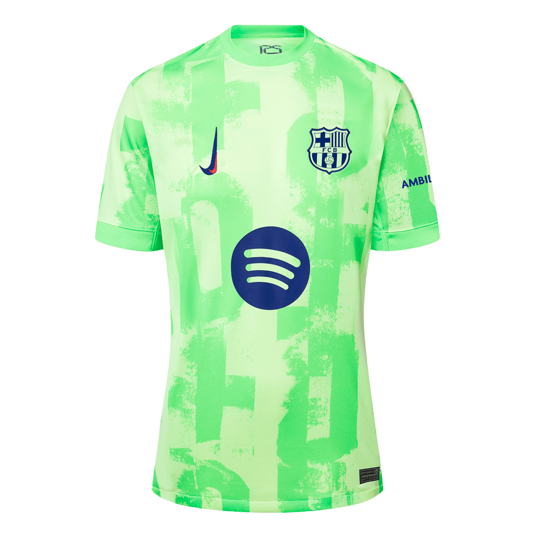 Barcelona Third Away Soccer Jersey 2024/25 - (Spotify Logo Without Text) footmaillots.fr