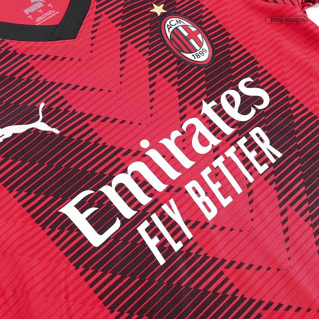 RAFA LE?O #10 AC Milan Home Soccer Jersey 2023/24 footmaillots.fr