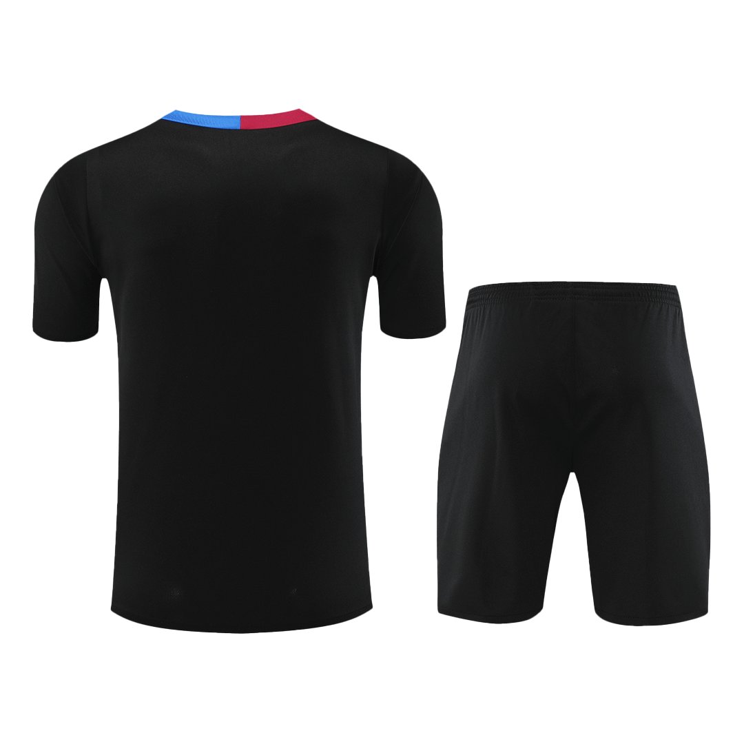 Barcelona Pre-Match Soccer Jersey Kit(Jersey+Shorts) 2024/25 footmaillots.fr