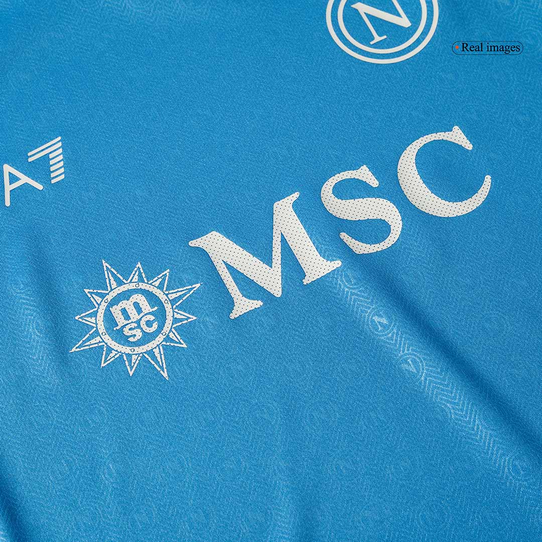 Kid's Napoli Home Soccer Jersey Kit(Jersey+Shorts) 2024/25 footmaillots.fr