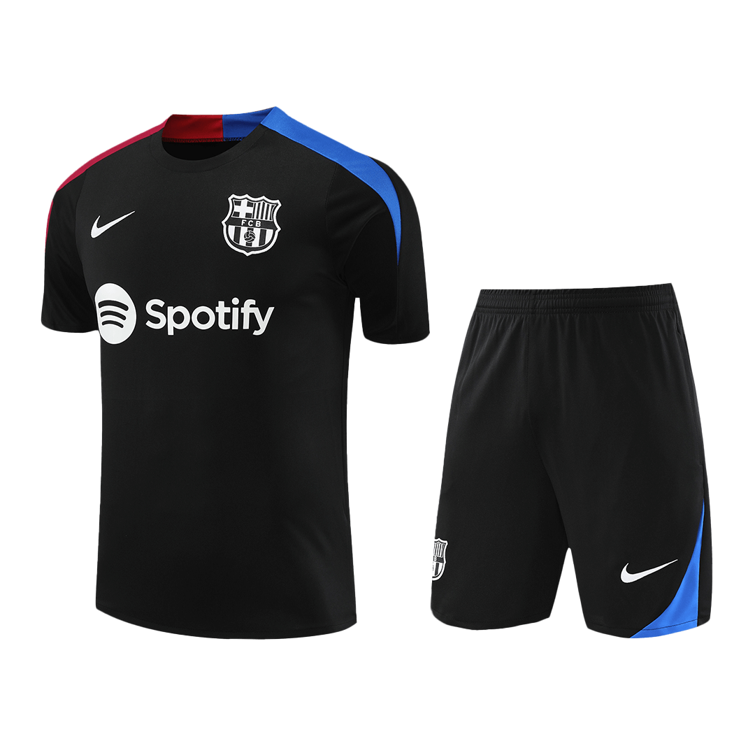 Barcelona Pre-Match Soccer Jersey Kit(Jersey+Shorts) 2024/25 footmaillots.fr