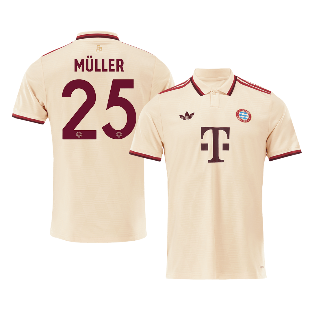 MÜLLER #25 Bayern Munich Third Away Soccer Jersey 2024/25 - UCL footmaillots.fr