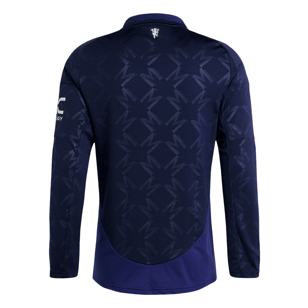 Manchester United Away Long Sleeve Soccer Jersey 2024/25 footmaillots.fr
