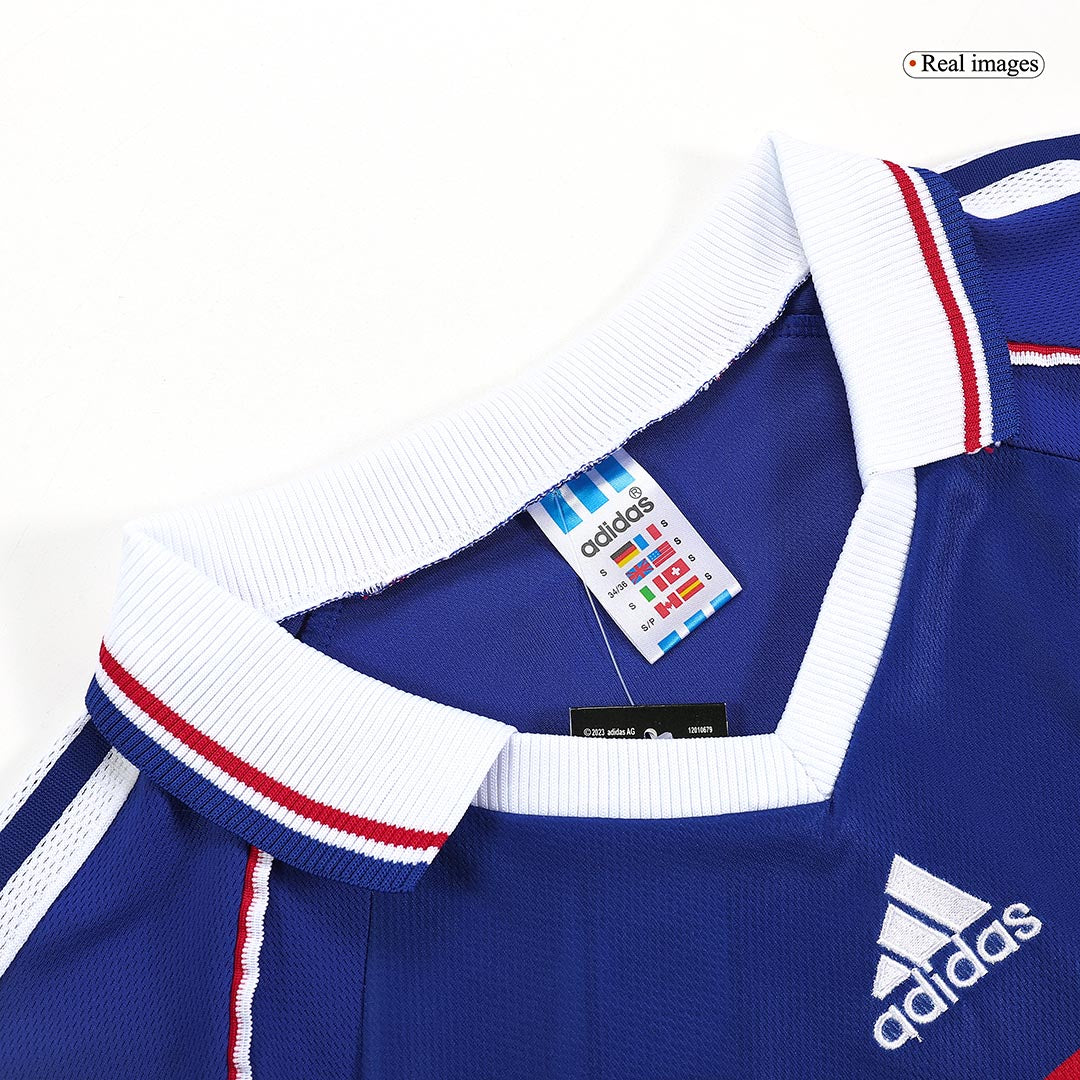 Retro HENRY #12 1998 France Home Soccer Jersey footmaillots.fr