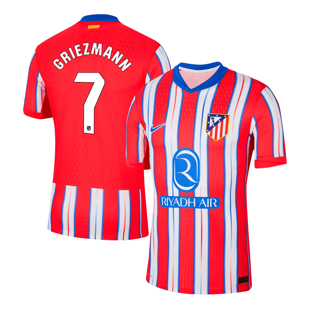 Player Version GRIEZMANN #7 Atletico Madrid Home Soccer Jersey 2024/25 footmaillots.fr