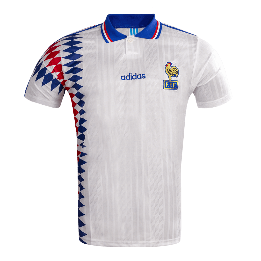 Retro 1994 France Away Soccer Jersey footmaillots.fr