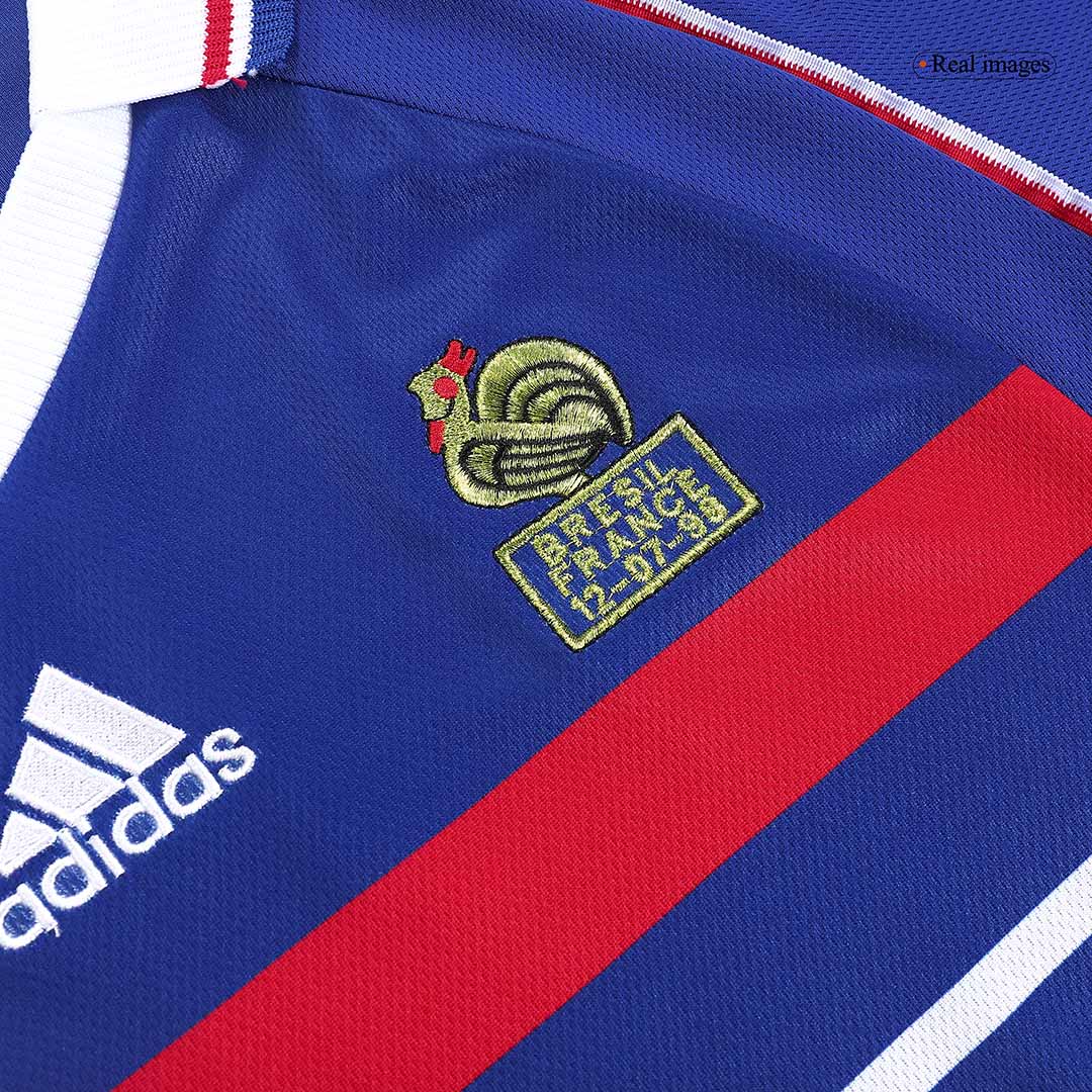 Retro HENRY #12 1998 France Home Soccer Jersey footmaillots.fr