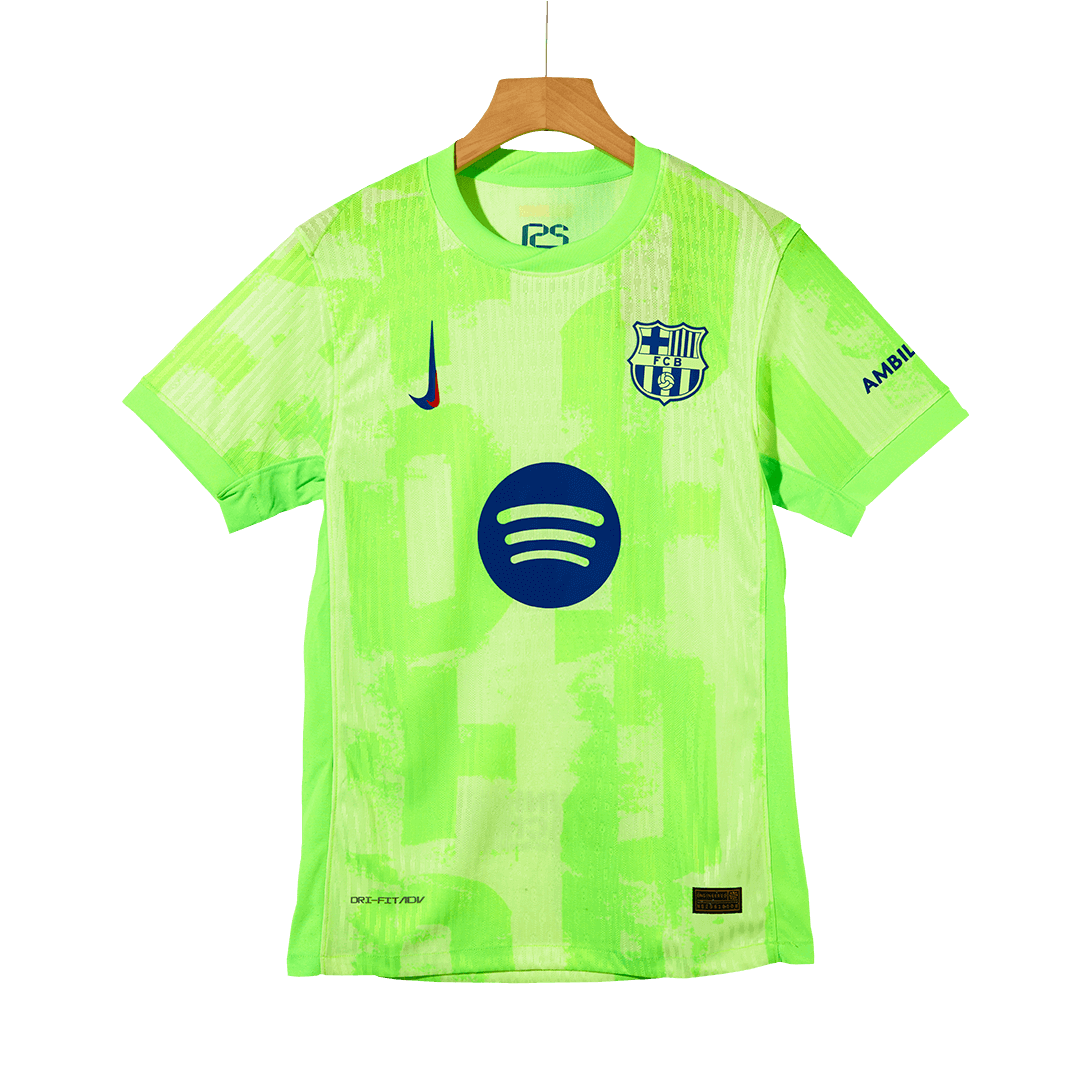 Player Version Barcelona Third Away Soccer Jersey 2024/25-?Spotify Logo Without Text? footmaillots.fr