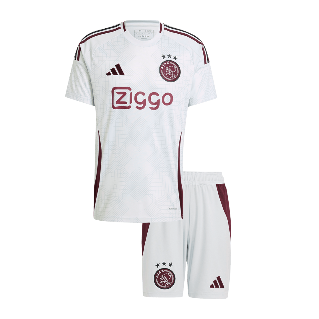Kid's Ajax Third Away Soccer Jersey Kit(Jersey+Shorts) 2024/25 footmaillots.fr