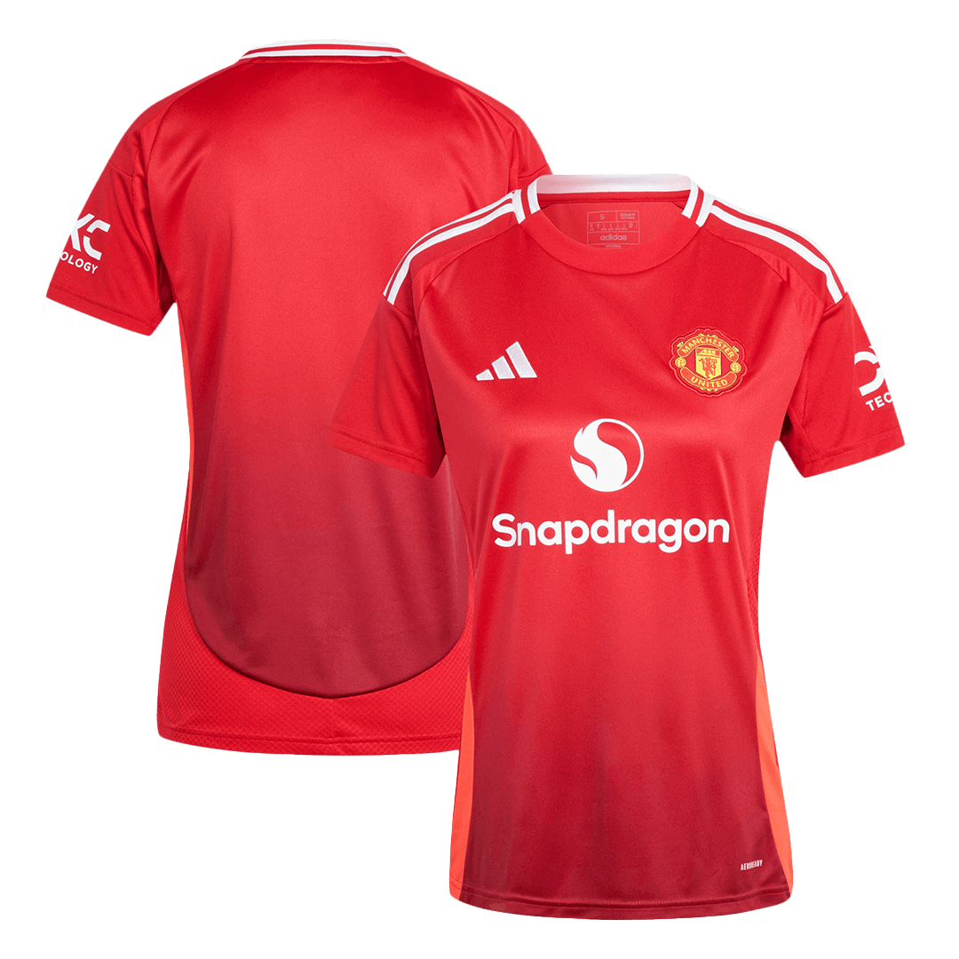 Women's Manchester United Home Soccer Jersey 2024/25 footmaillots.fr
