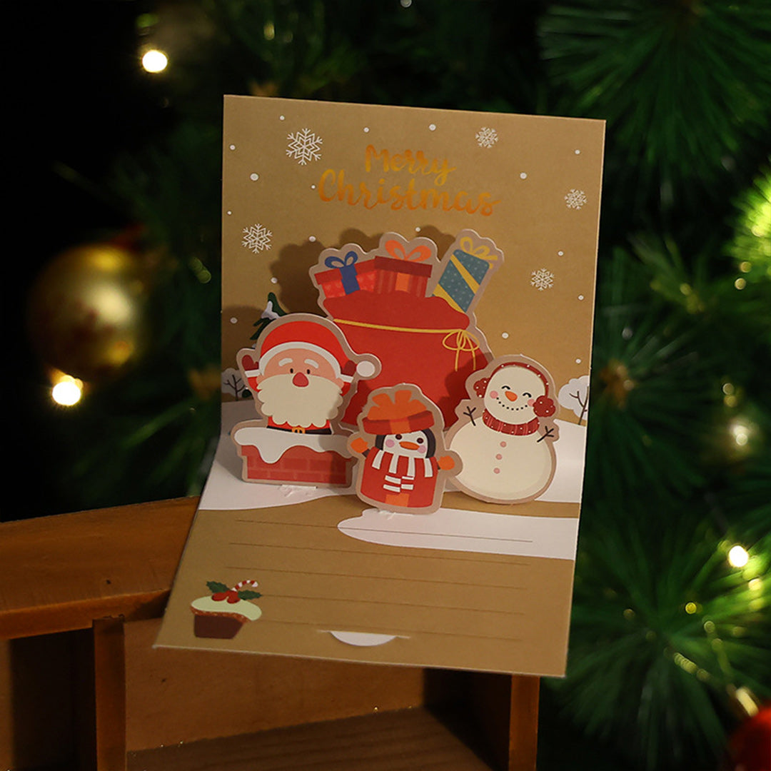 1 Pcs Random Style Personalized Christmas Greeting Card footmaillots.fr