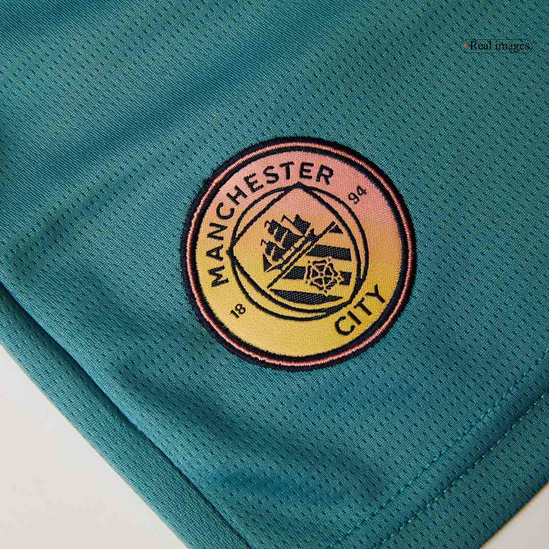 Manchester City Fourth Away Soccer Jersey Kit(Jersey+Shorts) 2024/25 - Definitely City footmaillots.fr