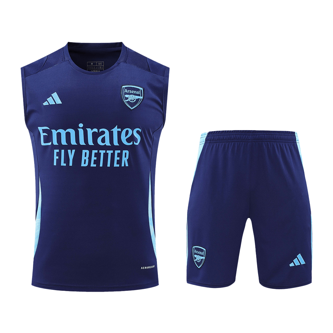 Arsenal Pre-Match Soccer Jersey Vest Kit(Jersey+Shorts) 2024/25 footmaillots.fr