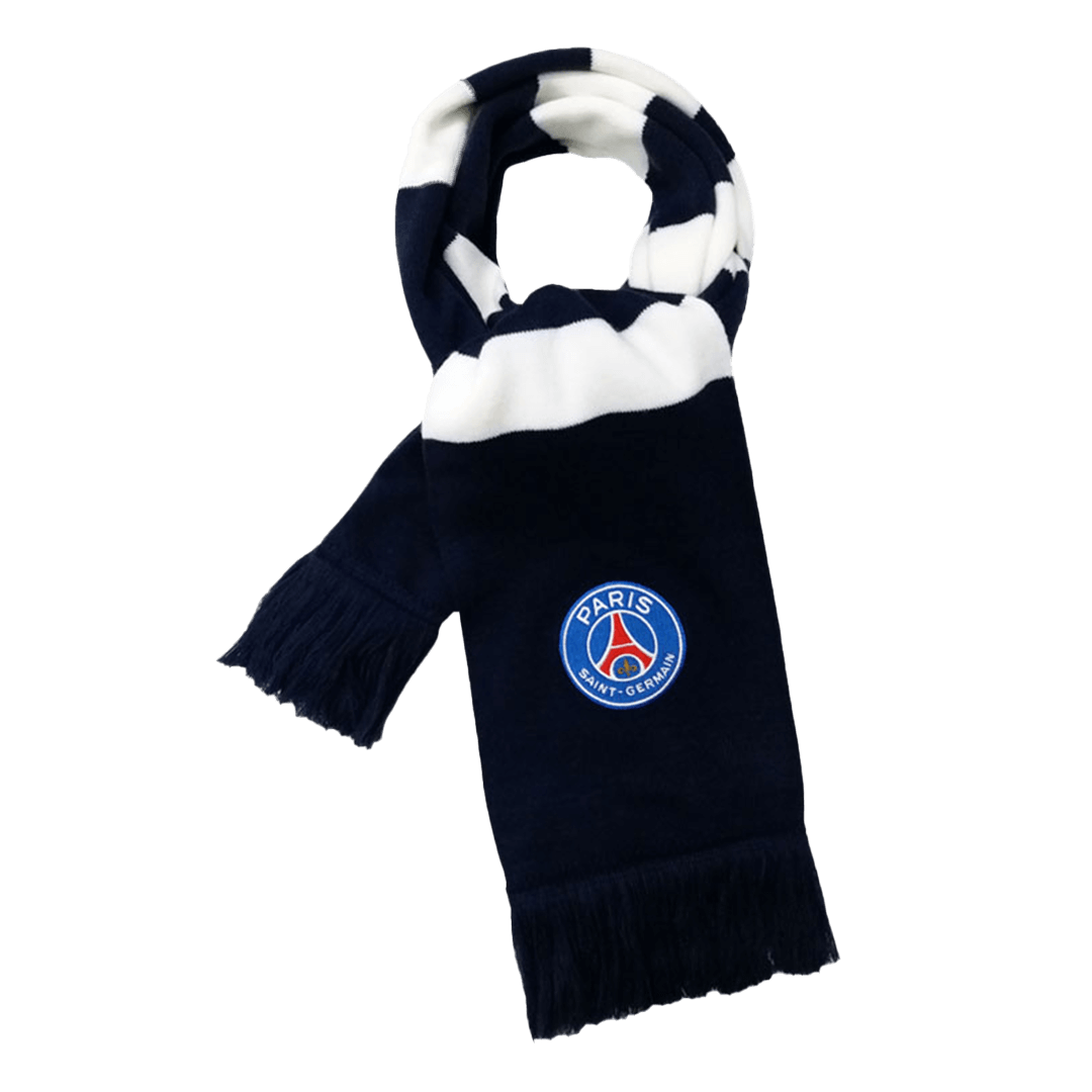 PSG Soccer knitting Scarf Black&White footmaillots.fr