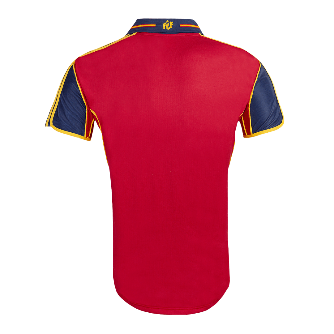Retro 2000 Spain Home Soccer Jersey footmaillots.fr