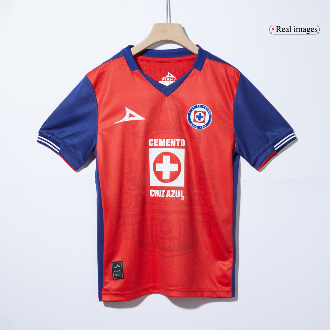 Kid's Cruz Azul Third Away Soccer Jersey Kit(Jersey+Shorts) 2024/25 footmaillots.fr