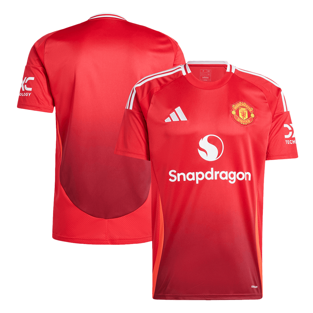 Manchester United Home Soccer Jersey 2024/25 footmaillots.fr