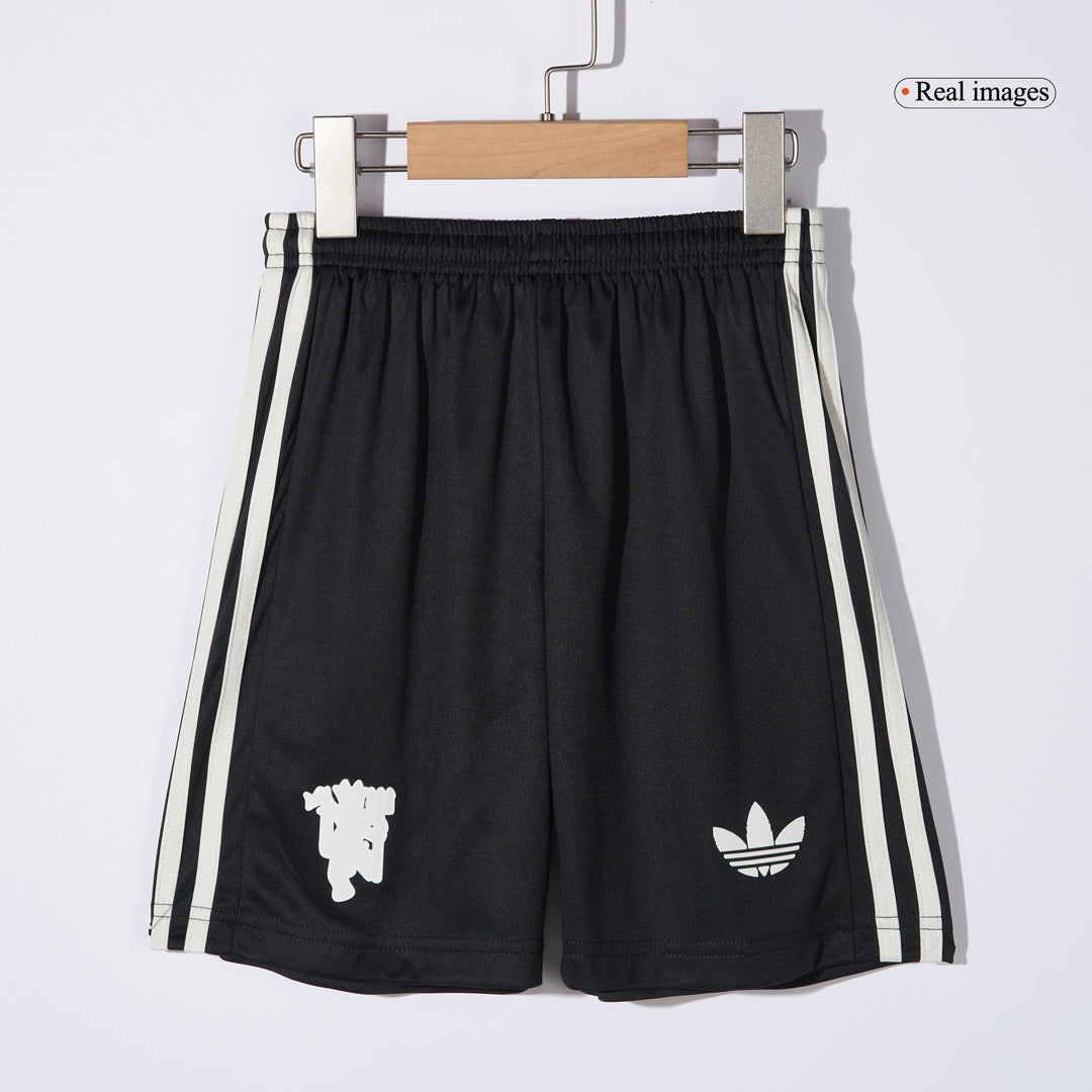 Kid's Manchester United Third Away Soccer Jersey Kit(Jersey+Shorts+Socks) 2024/25 footmaillots.fr