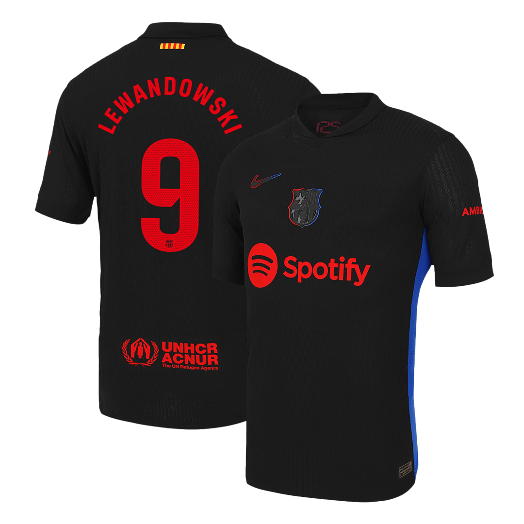 Player Version LEWANDOWSKI #9 Barcelona Away Soccer Jersey 2024/25 footmaillots.fr