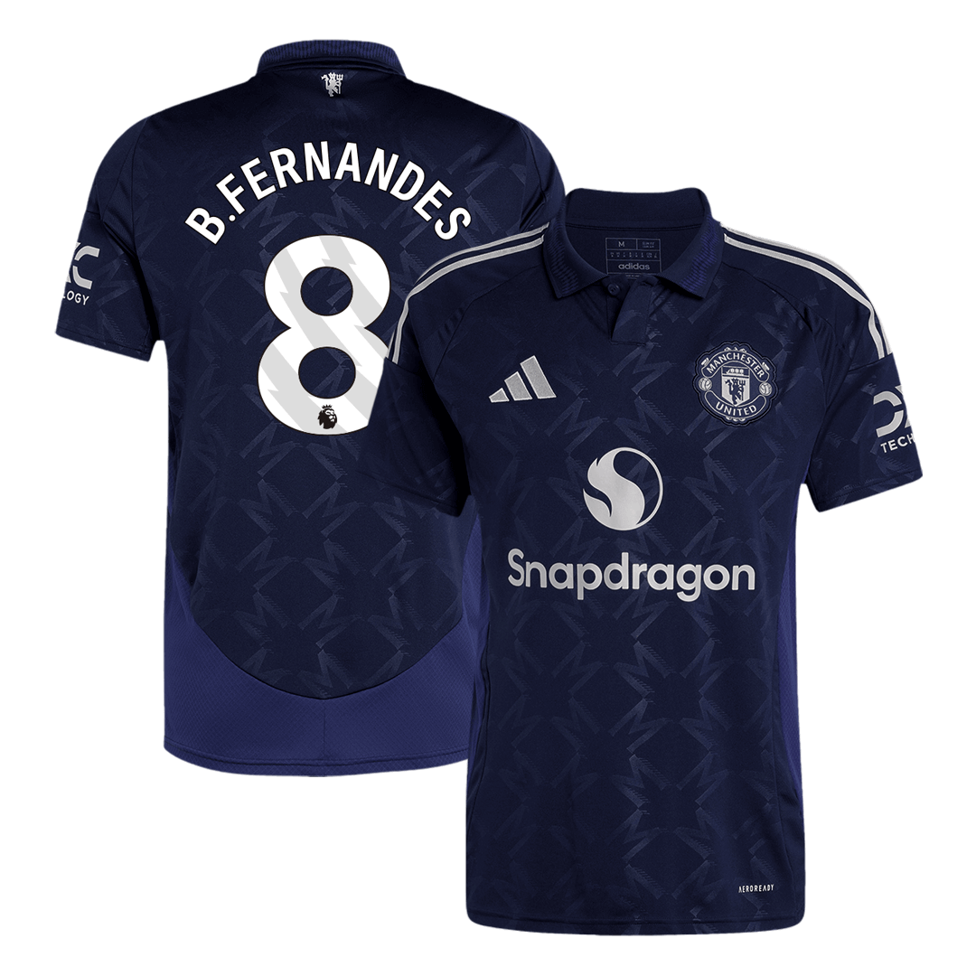B.FERNANDES #8 Manchester United Away Soccer Jersey 2024/25 footmaillots.fr