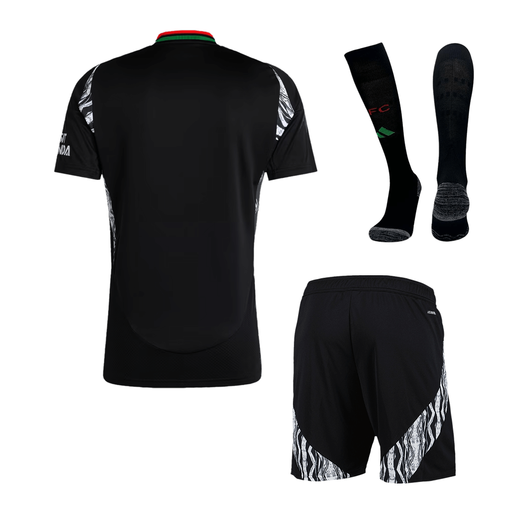 Arsenal Away Soccer Jersey Kit(Jersey+Shorts+Socks) 2024/25 footmaillots.fr