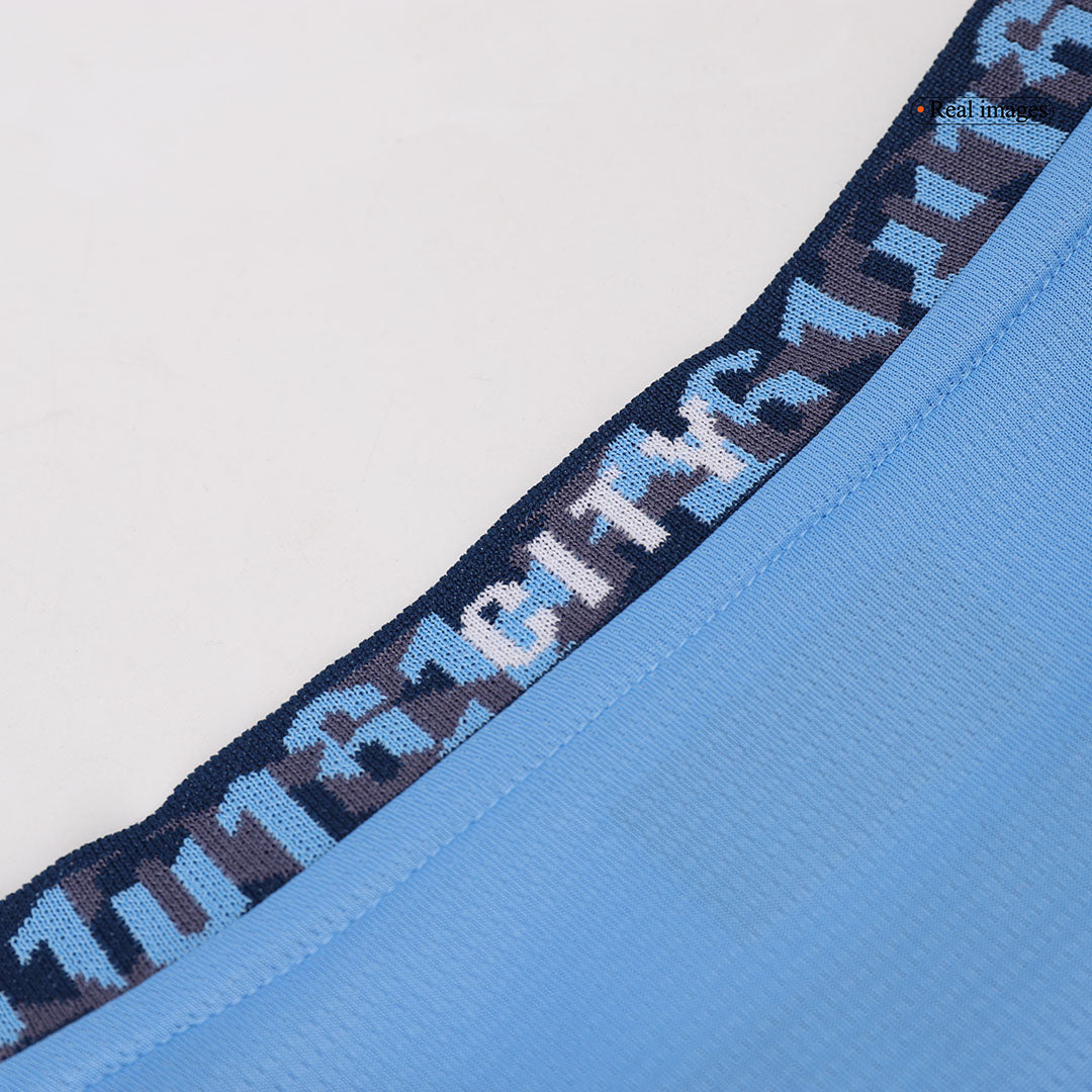 Manchester City Home Long Sleeve Soccer Jersey 2024/25 footmaillots.fr