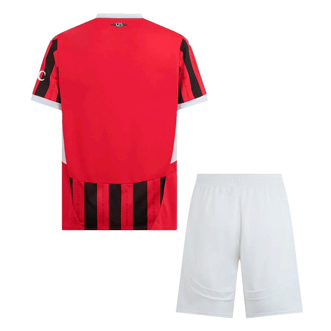 AC Milan Home Soccer Jersey Kit(Jersey+Shorts) 2024/25 footmaillots.fr