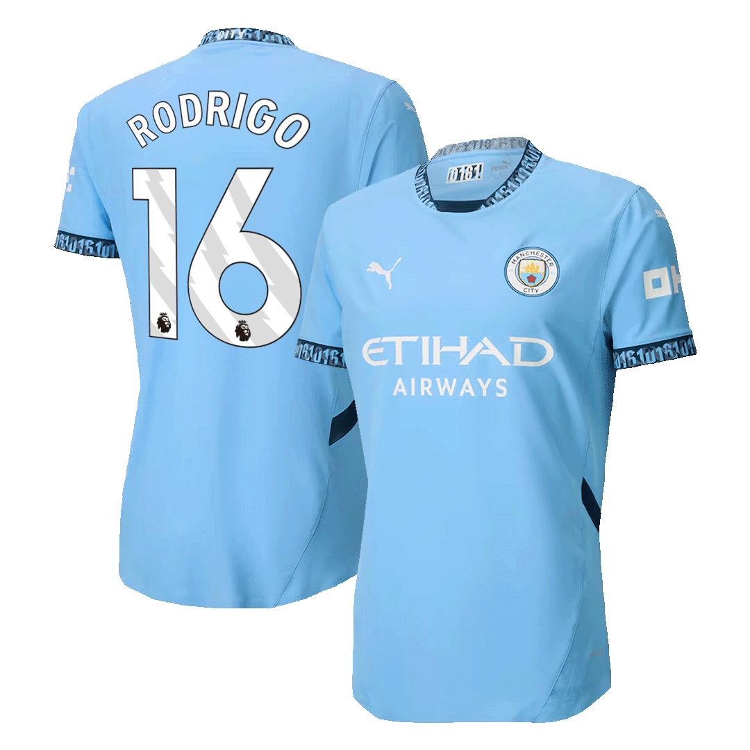 Player Version RODRIGO #16 Manchester City Home Soccer Jersey 2024/25 footmaillots.fr