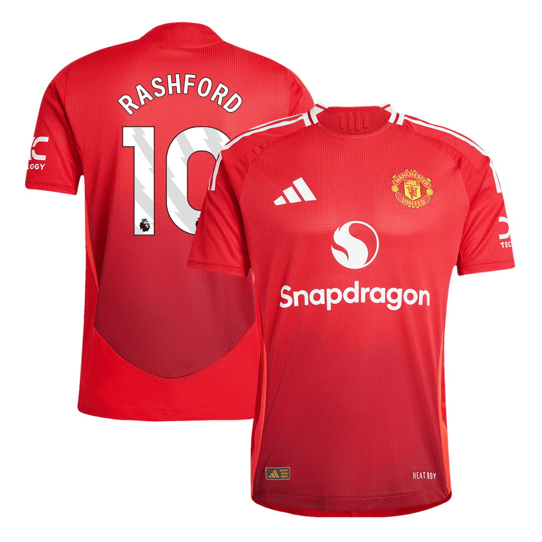 Player Version RASHFORD #10 Manchester United Home Soccer Jersey 2024/25 footmaillots.fr