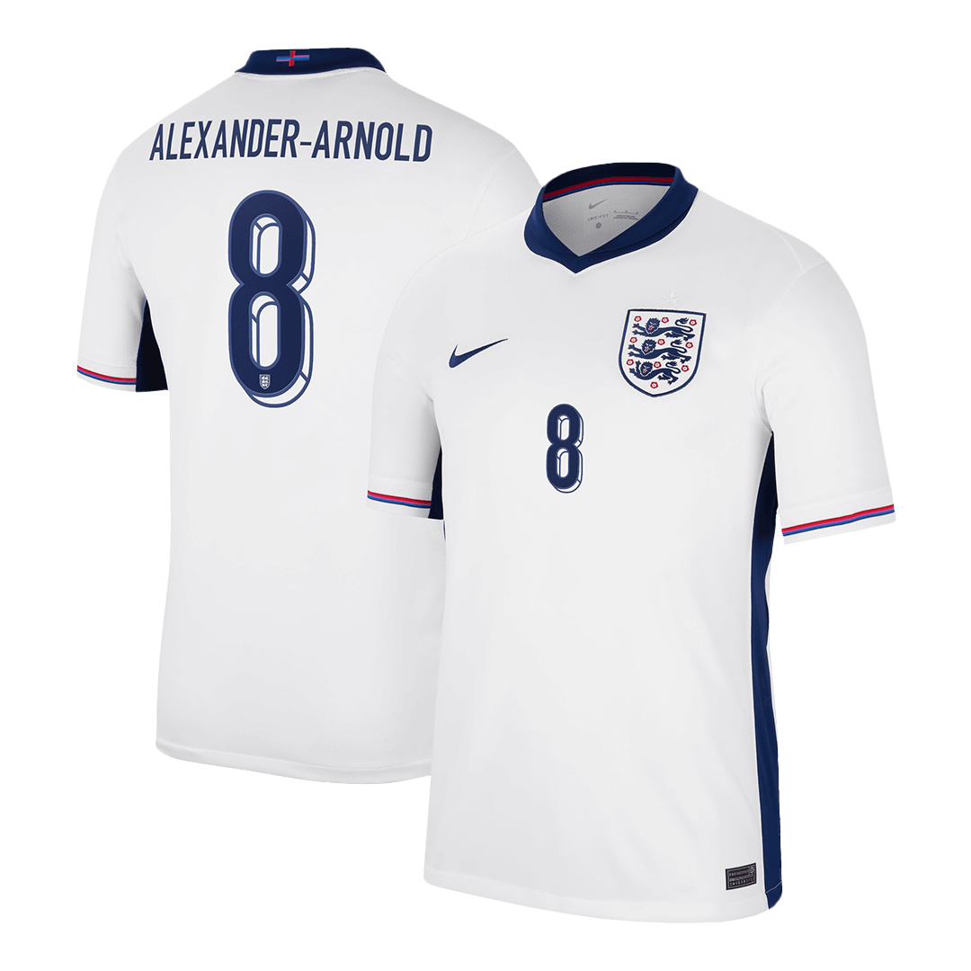 ALEXANDER-ARNOLD #8 England Home Soccer Jersey Euro 2024 footmaillots.fr