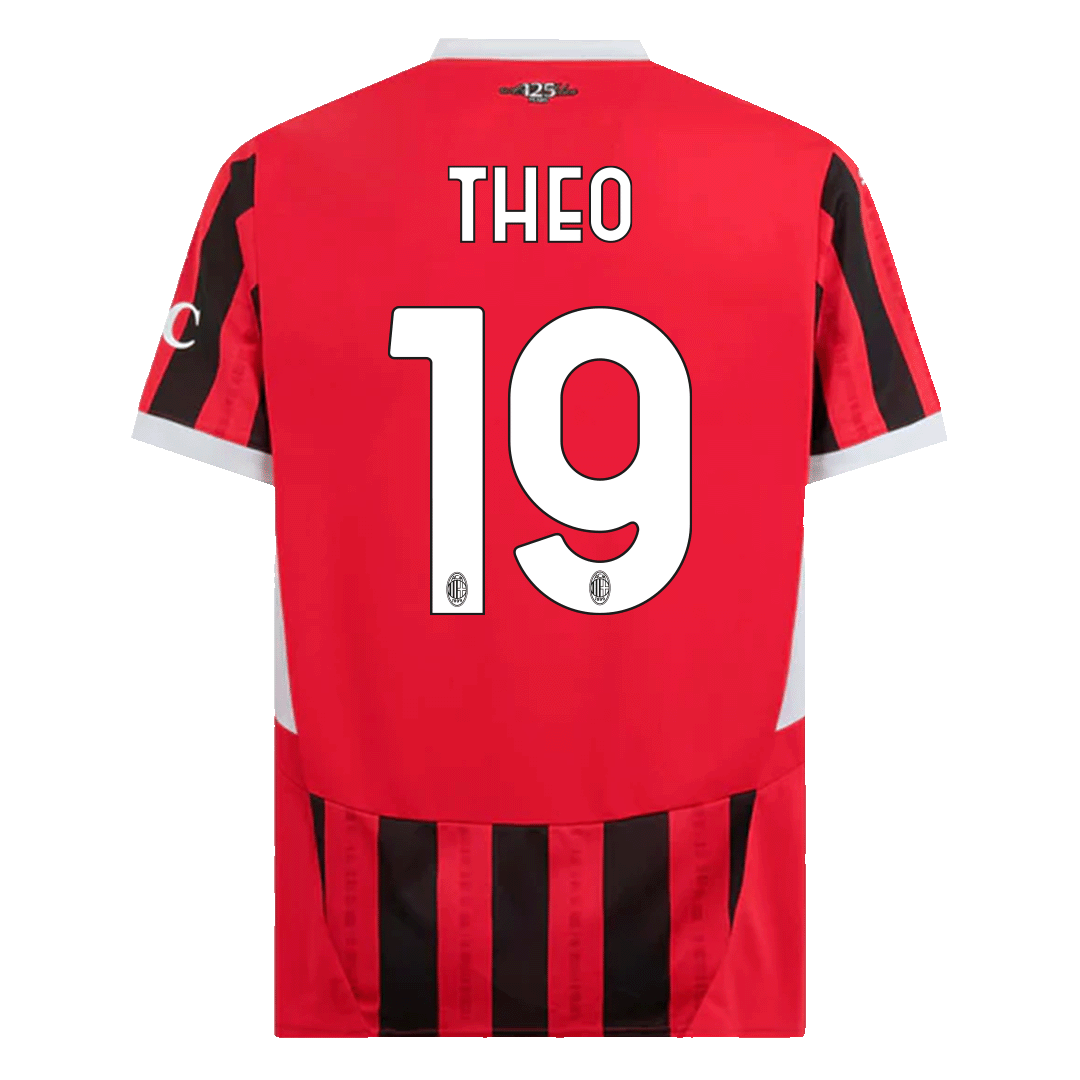 THEO #19 AC Milan Home Soccer Jersey 2024/25 footmaillots.fr