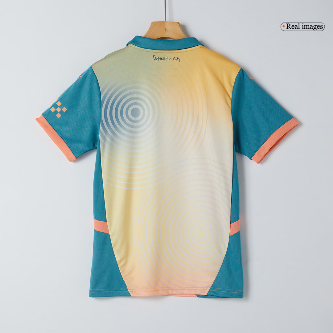 Manchester City Fourth Away Soccer Jersey Kit(Jersey+Shorts) 2024/25 - Definitely City footmaillots.fr