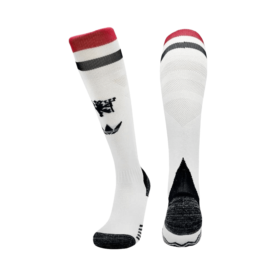 Kid's Manchester United Third Away Soccer Socks 2024/25 footmaillots.fr