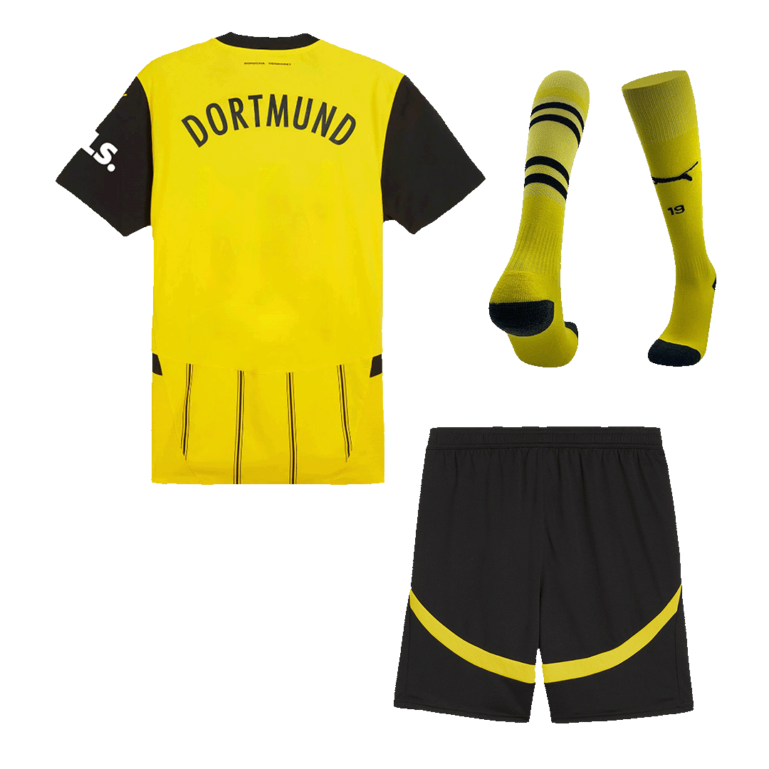 Borussia Dortmund Home Soccer Jersey Kit(Jersey+Shorts+Socks) 2024/25 footmaillots.fr