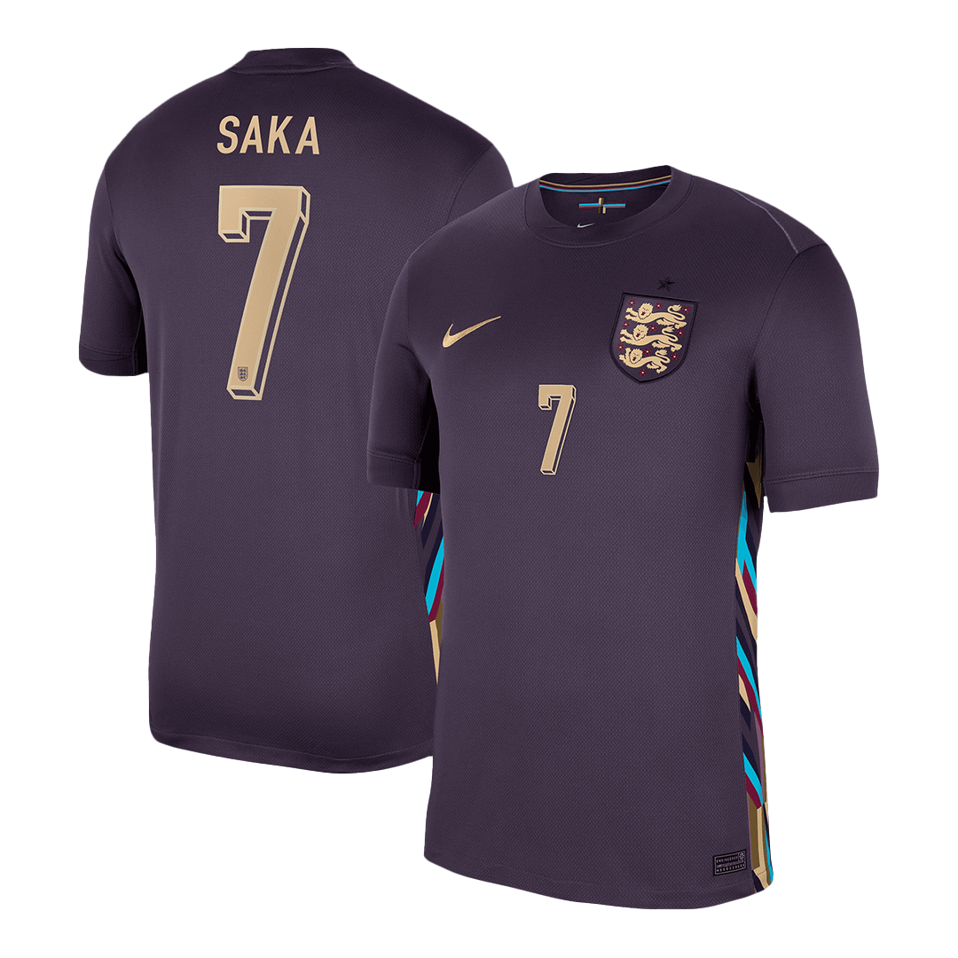 SAKA #7 England Away Soccer Jersey Euro 2024 footmaillots.fr