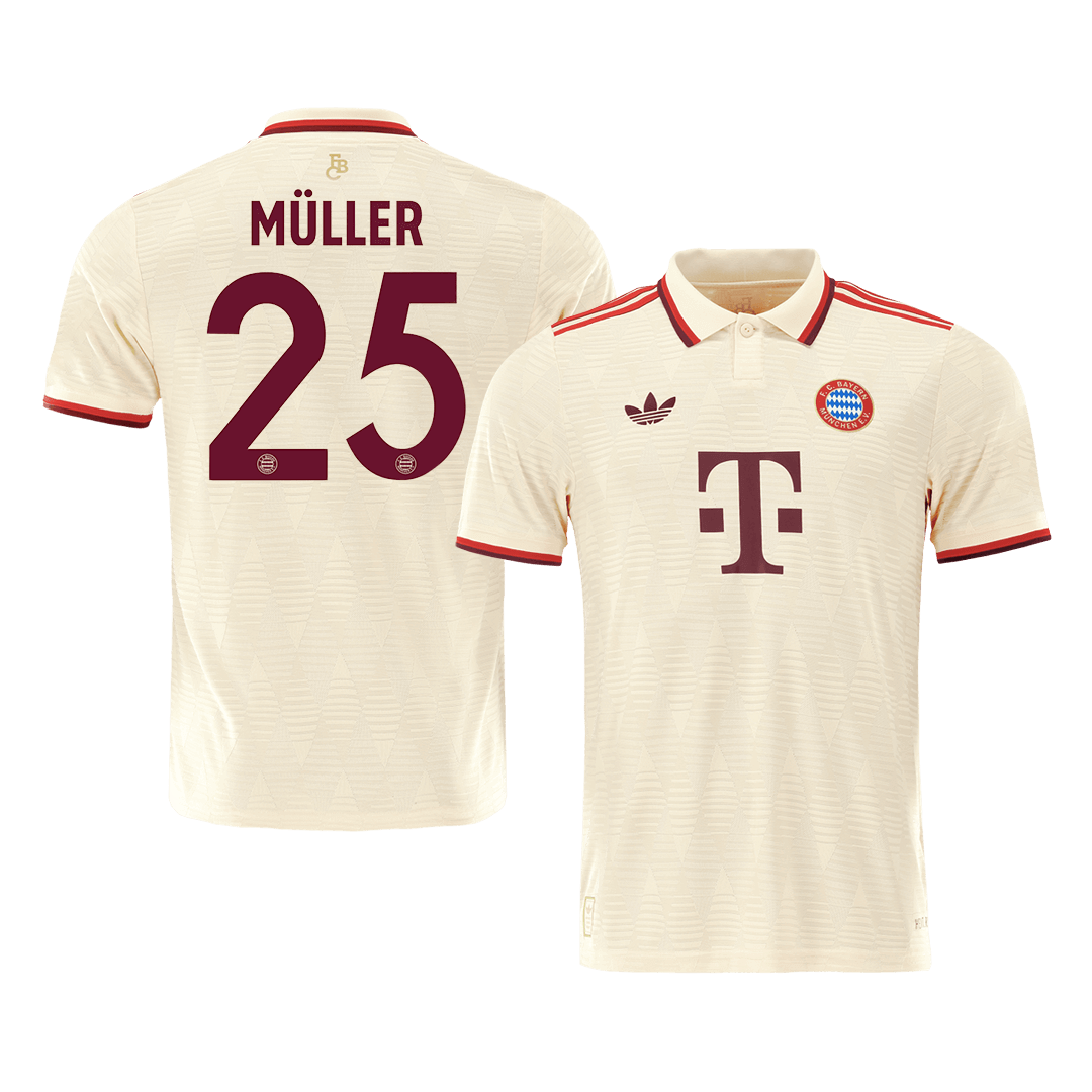 Player Version MÜLLER #25 Bayern Munich Third Away Soccer Jersey 2024/25- UCL footmaillots.fr