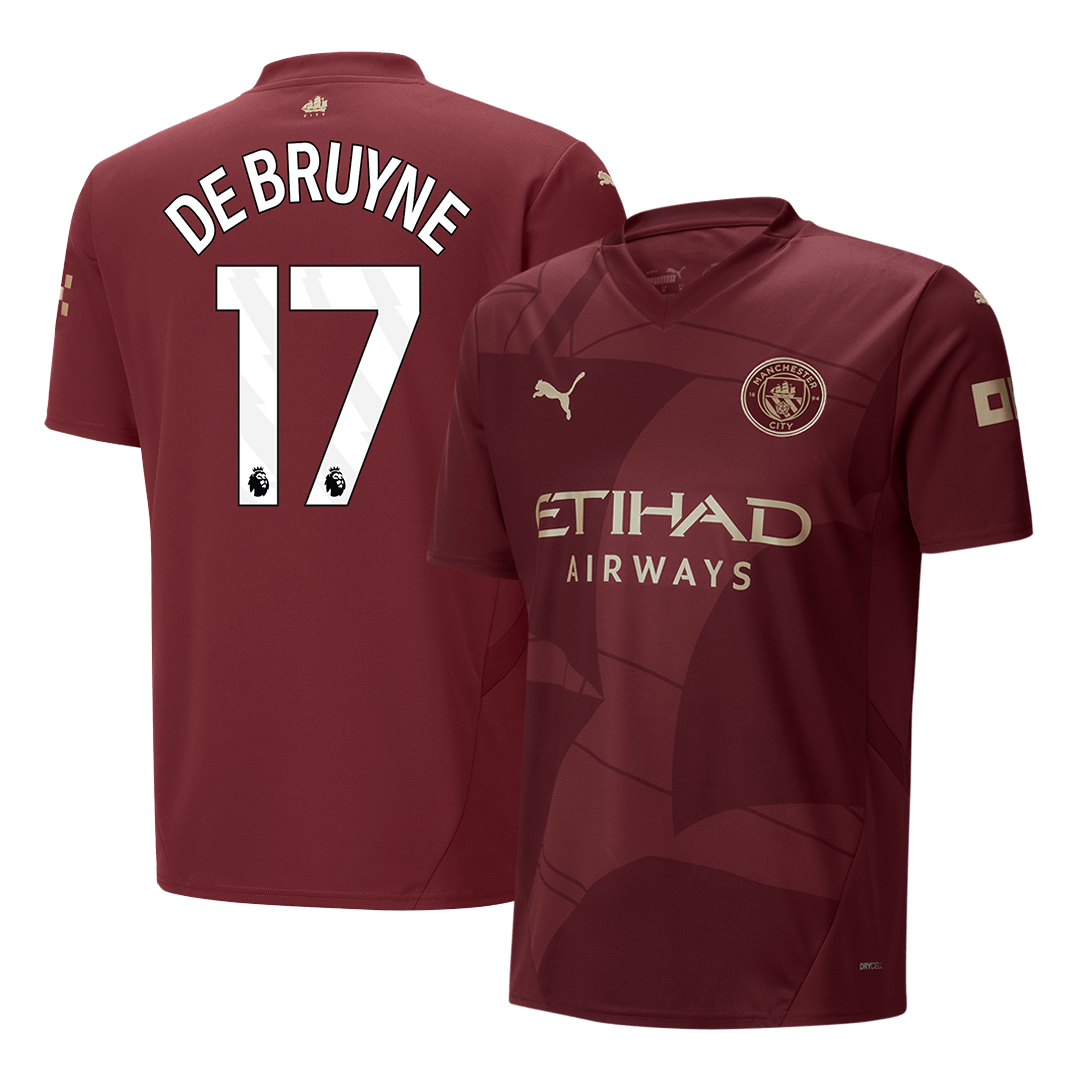DE BRUYNE #17 Manchester City Third Away Soccer Jersey 2024/25 footmaillots.fr