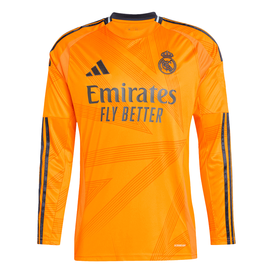 Real Madrid Away Long Sleeve Soccer Jersey 2024/25 footmaillots.fr