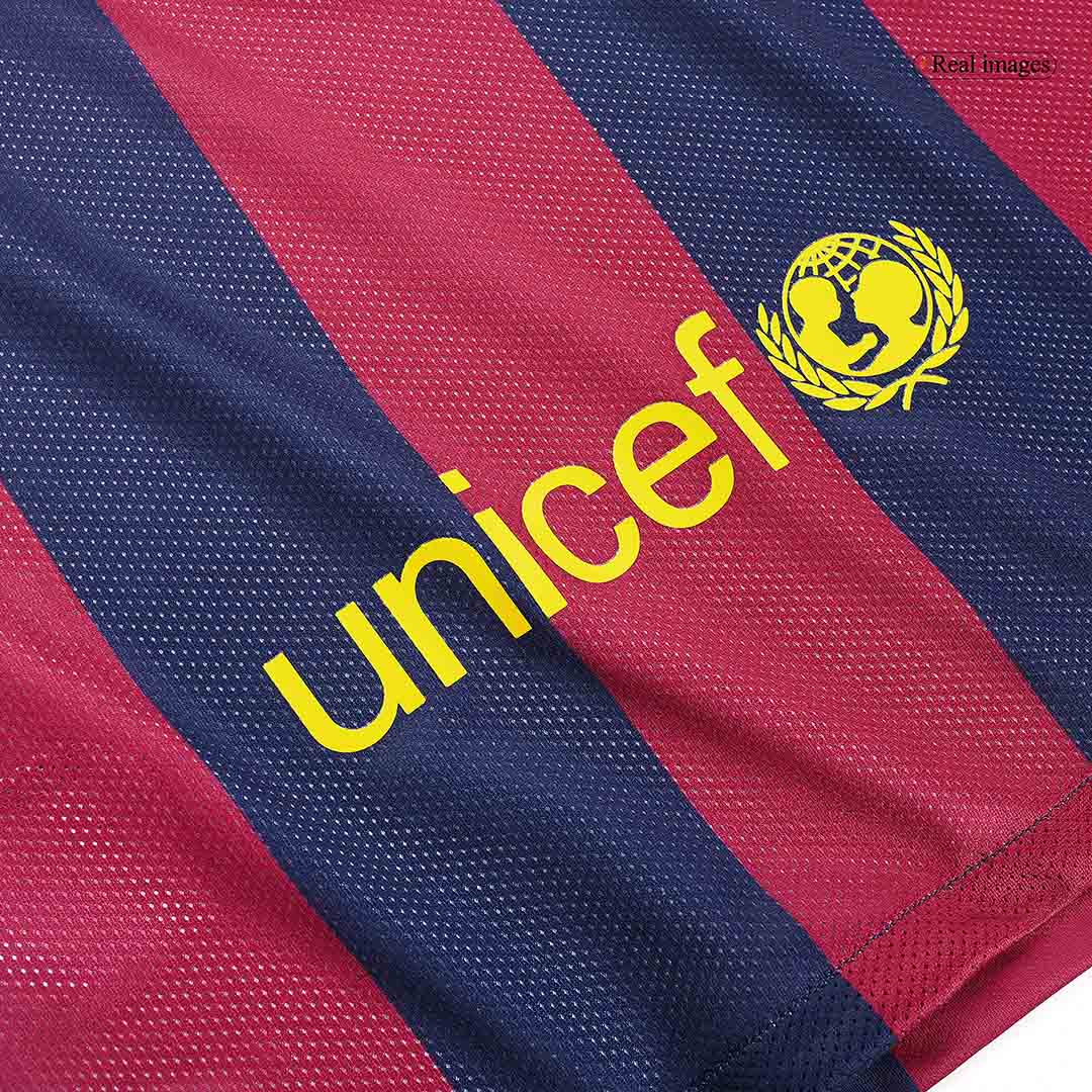 Retro Suárez #9 2014/15 Barcelona Home Soccer Jersey footmaillots.fr