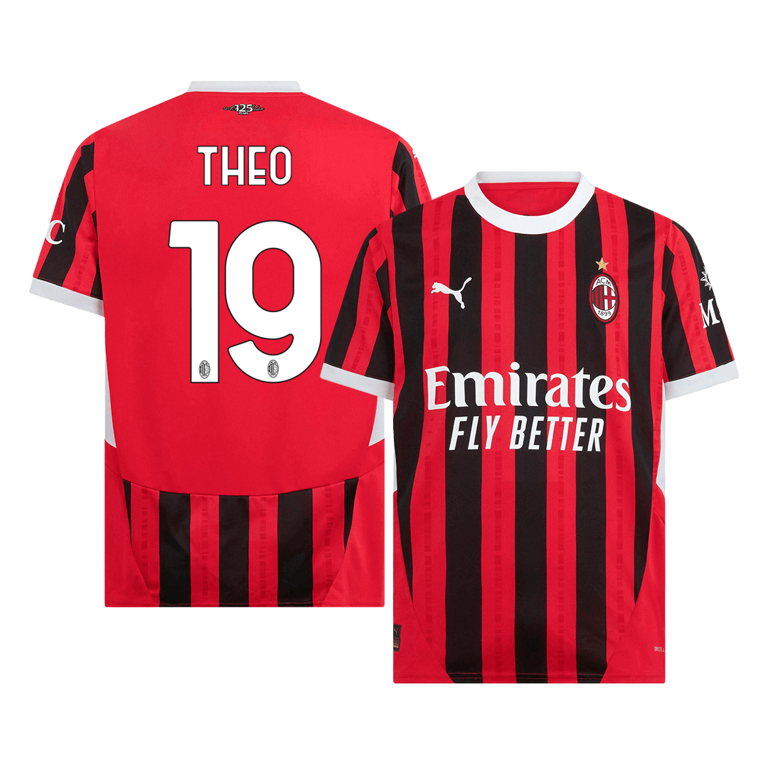 THEO #19 AC Milan Home Soccer Jersey 2024/25 footmaillots.fr