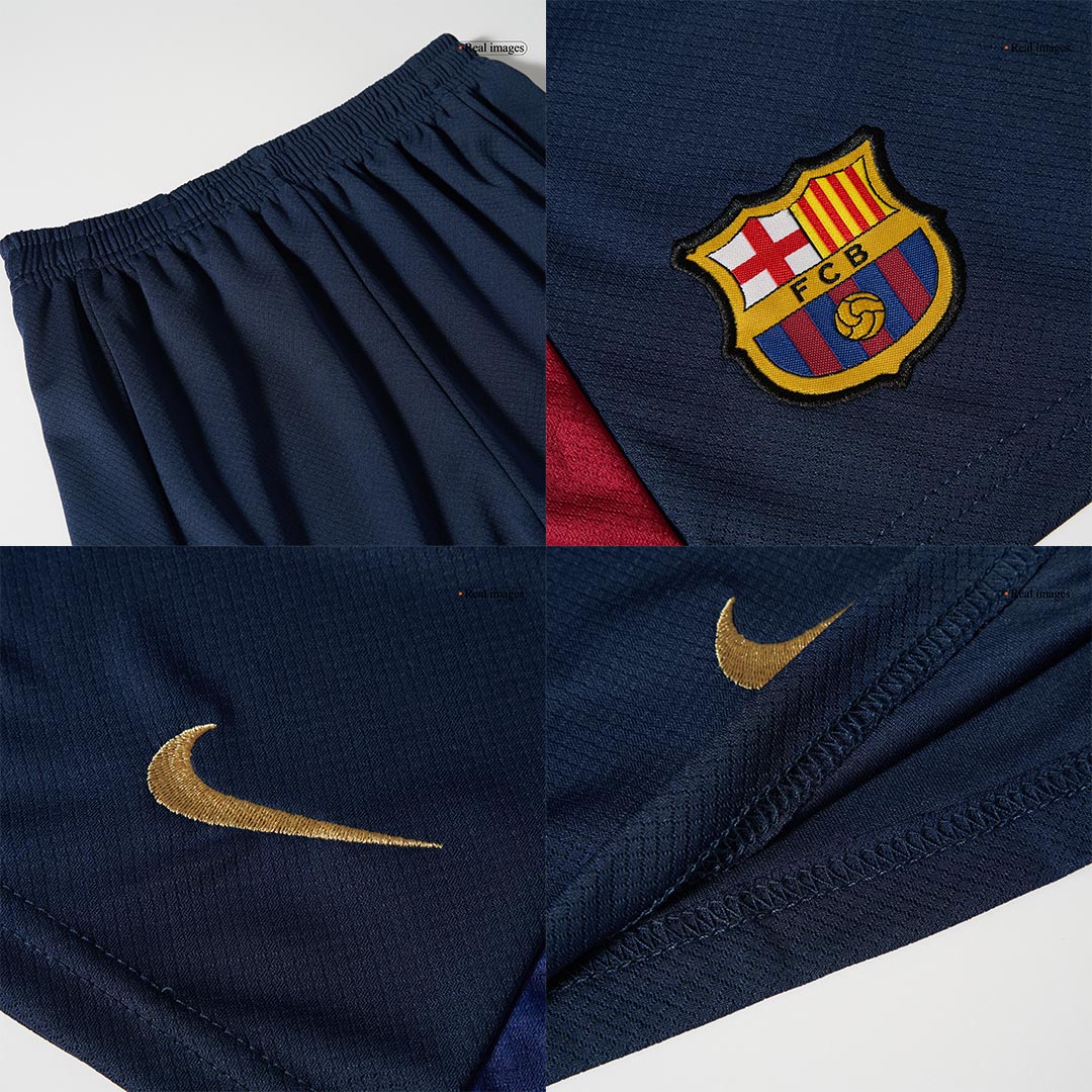 Kid's Barcelona Home Soccer Jersey Kit(Jersey+Shorts) 2024/25 - COLDPLAY footmaillots.fr