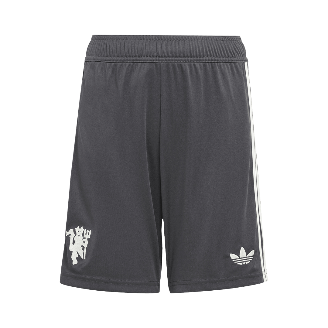 Manchester United Third Away Soccer Shorts 2024/25 footmaillots.fr