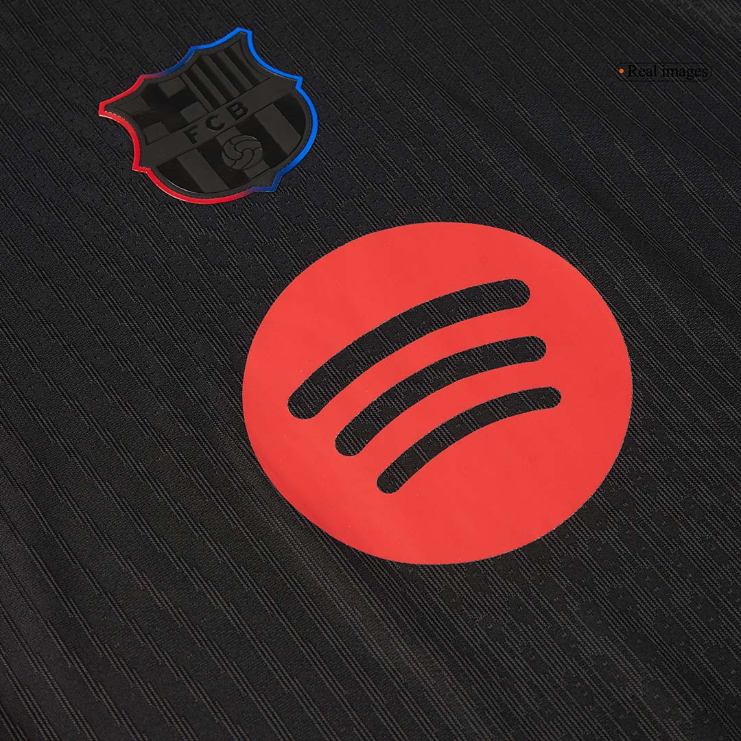 Player Version Barcelona Away Soccer Jersey 2024/25 - Spotify Logo Without Text footmaillots.fr