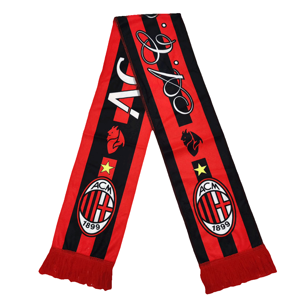 AC Milan Scarf Red footmaillots.fr