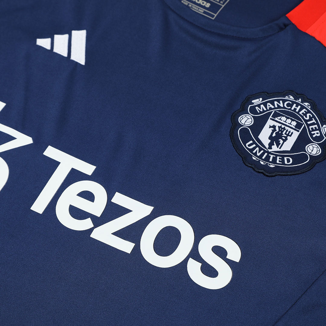 Manchester United Pre-Match Soccer Jersey Kit(Jersey+Shorts) 2024/25 footmaillots.fr